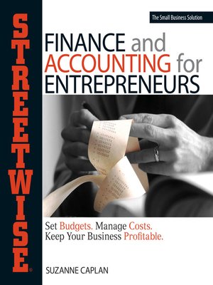 cover image of Streetwise Finance And Accounting For Entrepreneurs